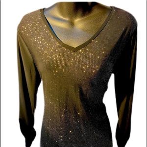 Notations long sleeve with glitter